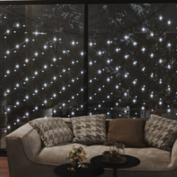 LED-Lichternetz Kaltweiß 3x3 m 306 LEDs Indoor Outdoor
