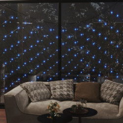 Weihnachts-Lichternetz Blau 4x4 m 544 LEDs Indoor Outdoor