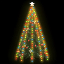 Weihnachtsbaum-Lichternetz mit 250 LEDs Bunt 250 cm