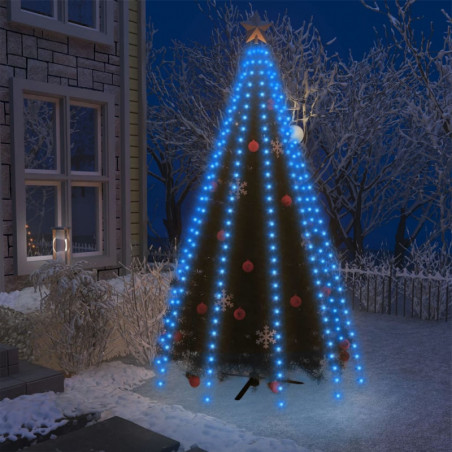 Weihnachtsbaum-Lichternetz mit 300 LEDs Blau 300 cm