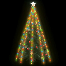 Weihnachtsbaum-Lichternetz mit 400 LEDs Bunt 400 cm