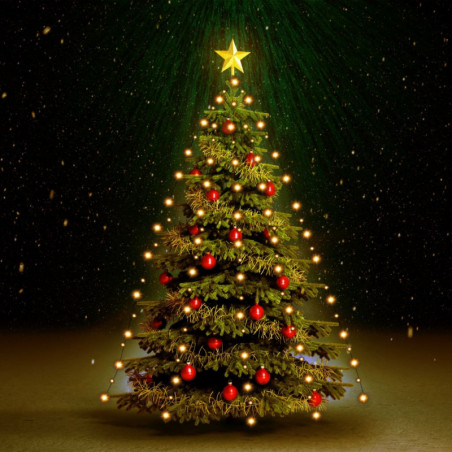 Weihnachtsbaum Lichternetz mit 210 LEDs 210 cm