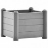 Garten-Hochbeet PP Stein Grau 43x43x35 cm