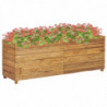 Hochbeet 150x40x55 cm Teak Altholz und Stahl