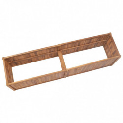 Garten-Hochbeet 200 x 50 x 50 cm Massivholz Teak