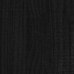 Pflanzkübel Schwarz 40x40x70 cm Massivholz Kiefer