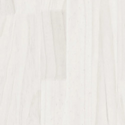Pflanzkübel Weiß 70x70x70 cm Massivholz Kiefer