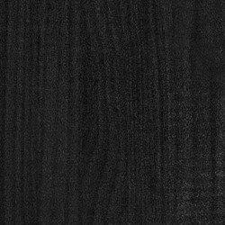 Pflanzkübel Schwarz 70x31x70 cm Massivholz Kiefer