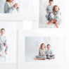 Collage Bilderrahmen für 4x(10x15 cm) Fotos Weiß MDF