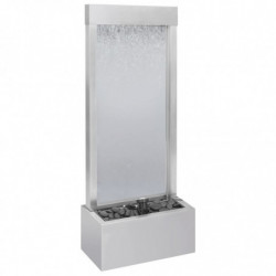 Gartenbrunnen Silbern 39x22x108,5 cm Edelstahl