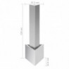 Gartenbrunnen Silbern 37,7x32,6x110 cm Edelstahl