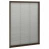 Insektenschutz-Plissee für Fenster Aluminium Braun 80x120 cm