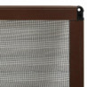 Insektenschutz-Plissee für Fenster Aluminium Braun 80x120 cm