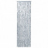 Insektenschutz-Vorhang Weiß und Grau 56x200 cm Chenille