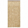 Insektenschutz-Vorhang Beige und Braun 100x220 cm Chenille