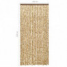 Insektenschutz-Vorhang Beige und Braun 100x220 cm Chenille