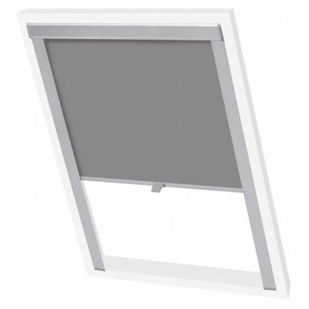 131272 Blackout Roller Blinds Grey P08/408