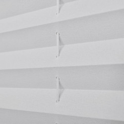 Verdunklungsplissee 40×100 cm Weiß