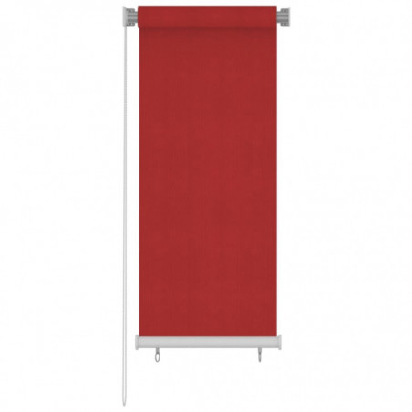 Außenrollo 60x140 cm Rot HDPE