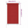 Außenrollo 80x140 cm Rot HDPE