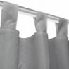 Vorhänge aus Mikro-Satin 2 Stk. mit Schlaufen 140×225 cm Grau