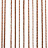 Fadenvorhänge 2 Stk. 140 x 250 cm Braun