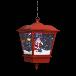 Weihnachts-Hängelampe LED-Licht und Weihnachtsmann Rot 27×27×45
