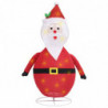 Weihnachtsmann-Figur LED Luxus Stoff 60 cm