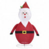 Weihnachtsmann-Figur LED Luxus Stoff 120 cm