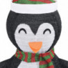 Pinguin-Figur Weihnachtsdekoration LED Luxus Stoff 90 cm