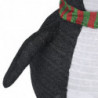 Pinguin-Figur Weihnachtsdekoration LED Luxus Stoff 90 cm