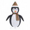 Pinguin-Figur Weihnachtsdekoration LED Luxus Stoff 120 cm