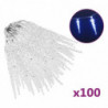 Eiszapfen-Lichterkette 100 Stk. Blau Acryl