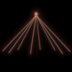 Weihnachtsbaum-Lichterkette Indoor Outdoor 576 LEDs Bunt 3,6 m