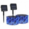 Solar-Lichterketten 2 Stk. 2x200 LEDs Blau Indoor Outdoor
