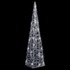 LED-Leuchtkegel Acryl Deko Kaltweiß 60 cm