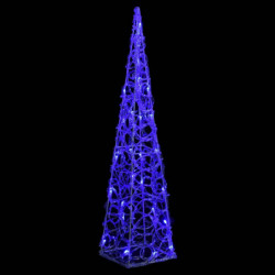 LED-Leuchtkegel Acryl Deko 60 cm Blau