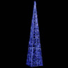 LED-Leuchtkegel Acryl Deko Blau 90 cm