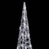 LED-Leuchtkegel Acryl Deko Kaltweiß 120 cm