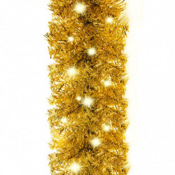 Weihnachtsgirlande mit LED-Lichtern 5 m Golden