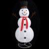 Schneemann-Figur Weihnachtsdekoration LED Luxus Stoff 180 cm