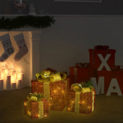 Geschenkboxen Weihnachten 3 Stk. Rot Outdoor Indoor