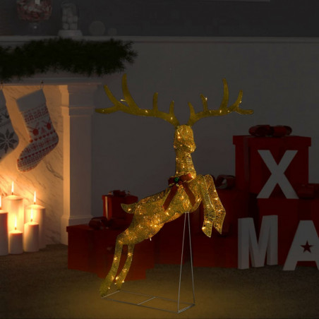 Rentiere Weihnachtsdekoration 120 LEDs Golden Warmweiß