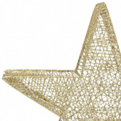 Weihnachtssterne 3 Stk. Golden Mesh LED Outdoor Indoor