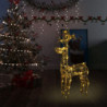 Rentier Weihnachtsdekoration 90 LEDs 60x16x100 cm Acryl