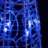 LED-Leuchtkegel Acryl Deko Pyramide Blau 60 cm