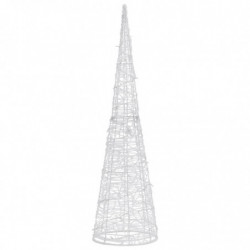 LED-Leuchtkegel Acryl Deko Pyramide Bunt 90 cm