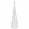 LED-Leuchtkegel Acryl Deko Pyramide Kaltweiß 120 cm