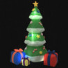 Aufblasbarer Weihnachtsbaum Deko LED Innen Außen 240 cm