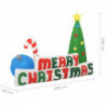 Aufblasbare Weihnachtsdekoration LED Merry Christmas 240x188 cm